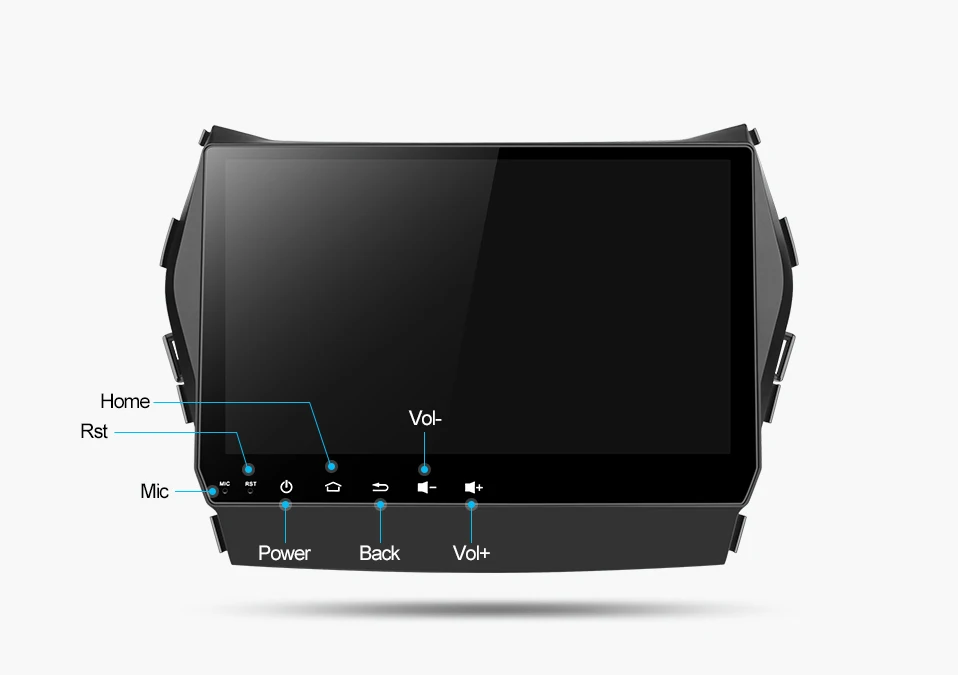 Best Uniway AIX459071 IPS android 9.0  car dvd for Hyundai IX45 Santa fe 2013  2014 car radio stereo navigation car dvd player gps 15