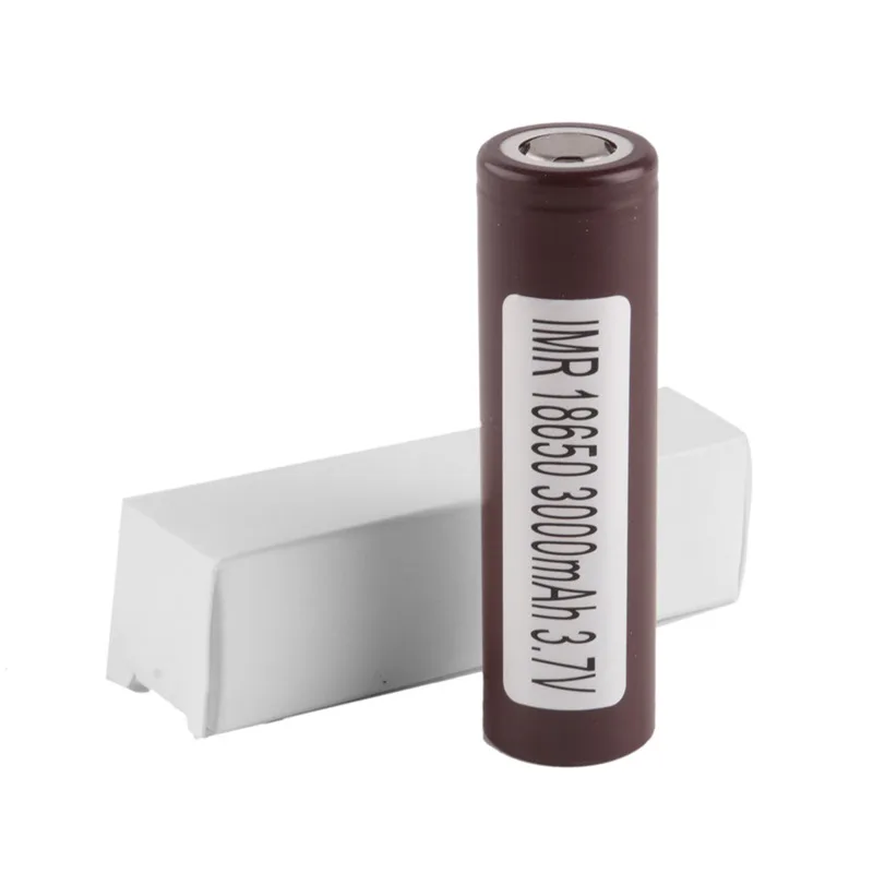 2PCS IMR 18650 Battery Rechargeable Vaporizer Battery for LG HG2 18650 3000 MAh Lithium Battery for Electronic Cigarette Mods