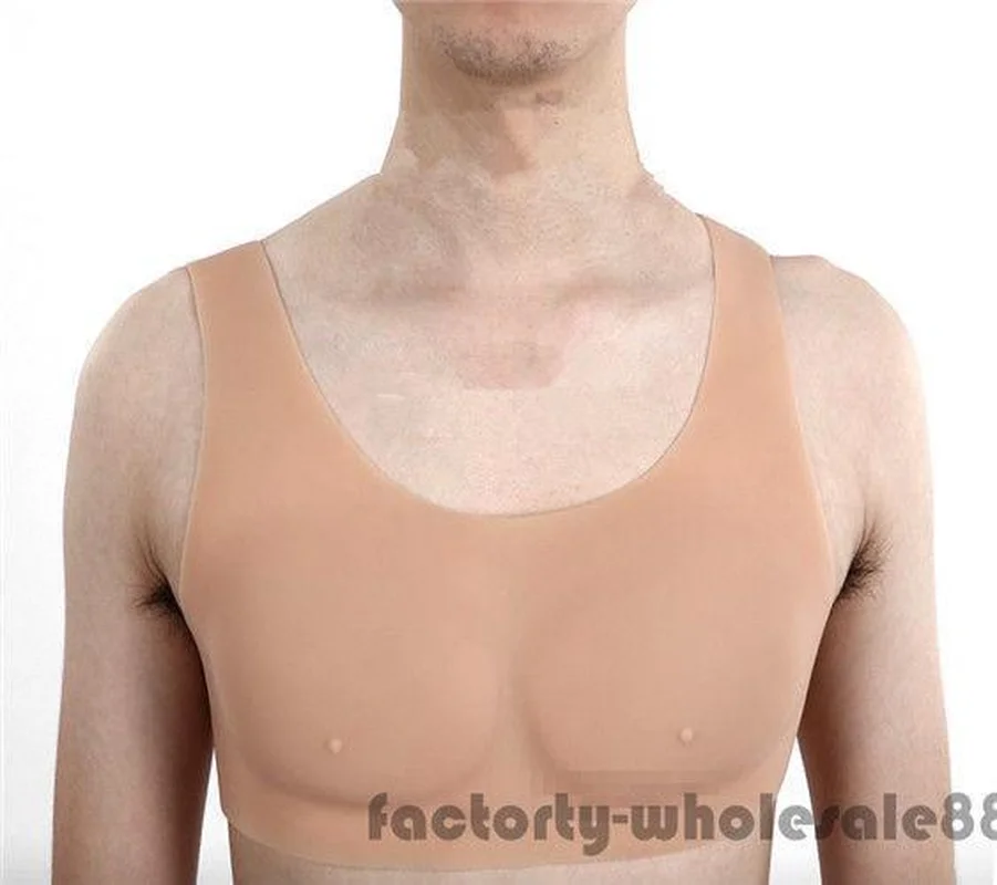 

Fashion Male Dress Party Man Fake Chest Muscles Belly Macho Man Artificial Simulation Muscles Cosplay Handmade Shaper