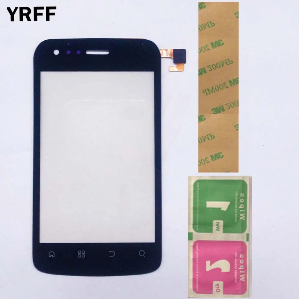 

3.5'' Touch Screen For FLY IQ245 Wizard iq245 Touchscreen Sensor Glass Front Glass Capacitive Panel 3M Tape Wipes
