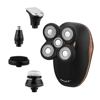 

CkeyiN 5 In 1 LED Digital Hair Trimmer For Men USB Rechargeable Hair Clipper With IPX5 Waterproof Nose Temple Beard Hair Clipper