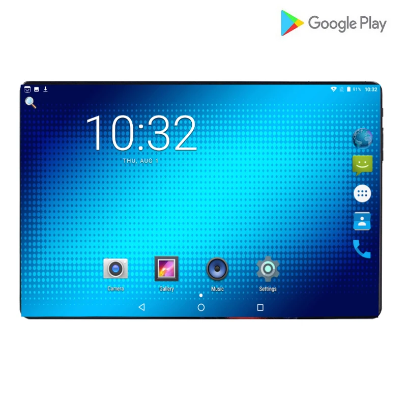 Новинка, 10 дюймов планшетный ПК Octa Core Оперативная память 6 ГБ Встроенная память 64 ГБ Android 9,0 OS 8 ядер 6000 мА/ч, 1280*800 ips 2.5D Стекло Экран+ протектор подарки