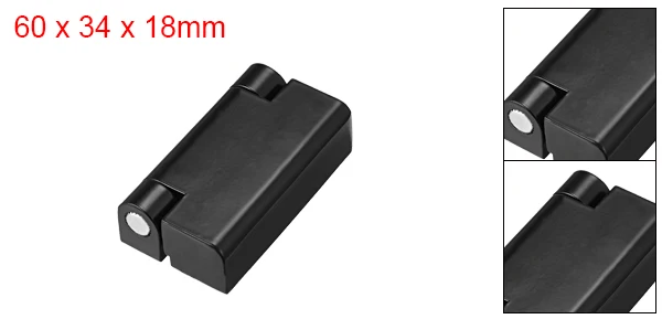 60x34 x 18mm1 pcs Uxcell черные матовые серебряные яркие серебряные для шкафа ворота шкафа двери Длина цинковый аллоишарнир - Цвет: 60x34 x 18mm1 pcs