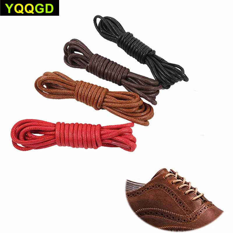 1 пара шнурков из водонепроницаемого хлопка с круглым воском Спортивная обувь на