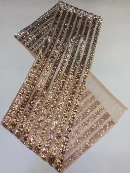 

african sequin lace fabric 2020 high quality lace luxury lace fabric sequin embroidered fabric nigerian lace for wedding dress