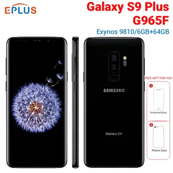 Перейти на Алиэкспресс и купить Новая глобальная версия samsung Galaxy s9 + S9 Plus G965F 6 ГБ 64 Гб мобильный телефон 4G LTE 6,2 дюймдвойной задний 12 МП отпечаток пальца NFC Смартфон