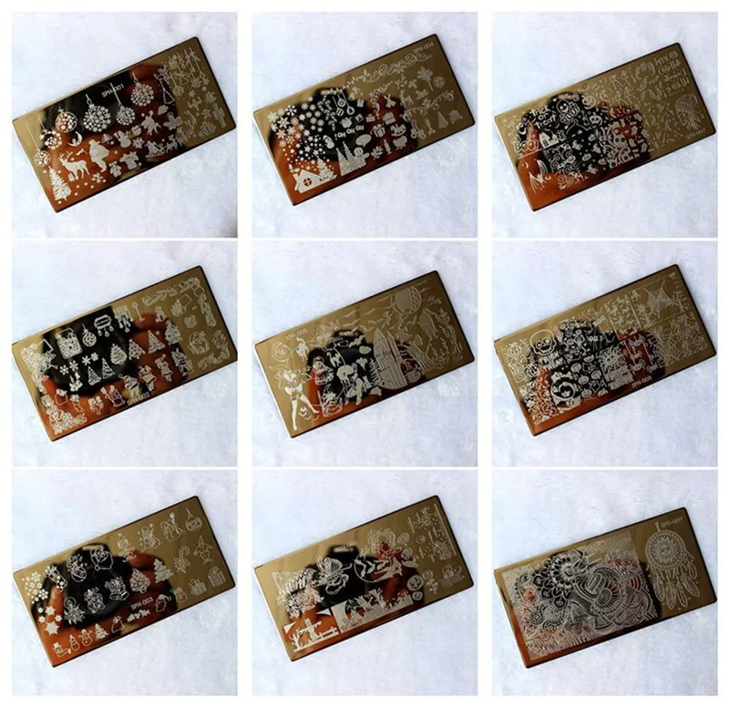 

Holiday Spirit - Christmas-01 - 27- Nail Stamping Plate SPH01-27 DIY Manicure Nail Art Stamping Stainless Steel Image Plate