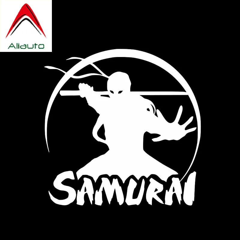 Aliauto Personality Car Sticker Japan Samurai Fighting Moving Warrior Reflective Decal Waterproof Sunscreen Vinyl 13cm*13cm | Автомобили и