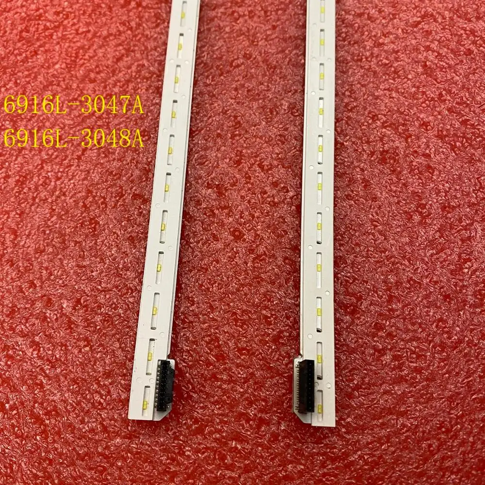 2 uds tira de LED para iluminación trasera para LG 55UJ651V 55UK6950PLB 55UJ6540 55UK6500 55UK6500PLA 6922L-0216A 6916L-3047A 3048A LC550EGG/M4
