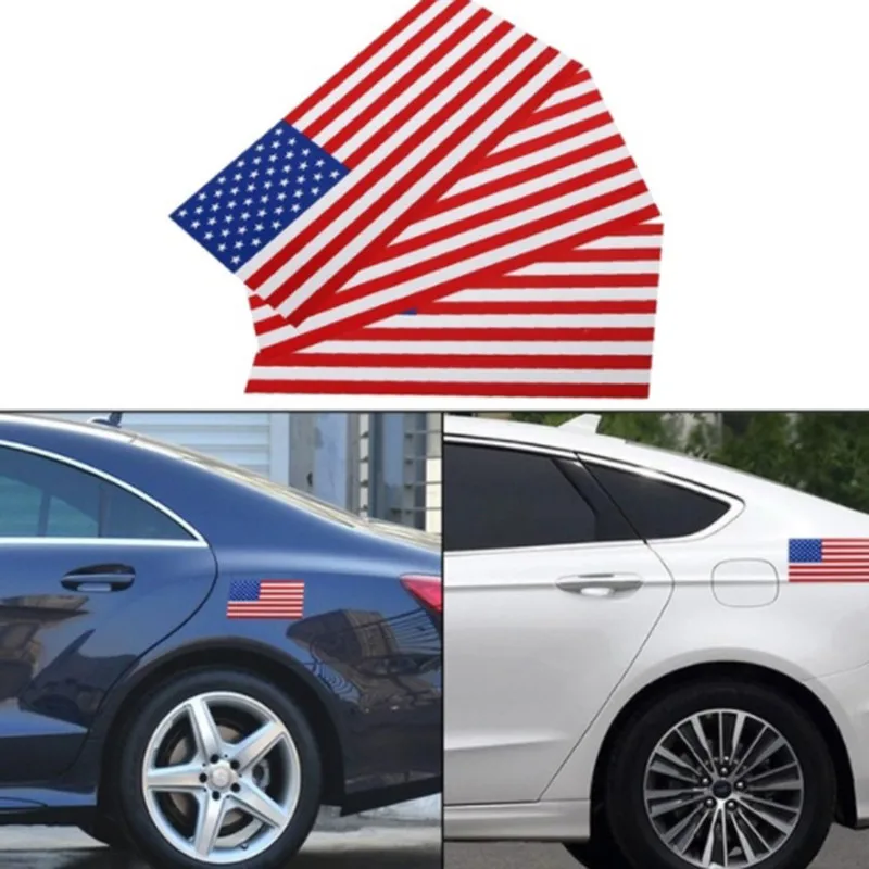 Прямоугольная наклейка американского флага США s Автомобильная виниловая на