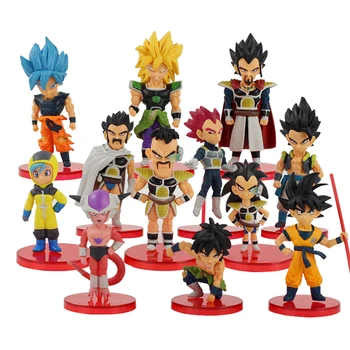 

Dragon Ball SUPER WCF vol.1~2 Son Goku Vegeta Gogeta Freeza Broly Paragus Nappa Raditz Bulma PVC Figures Toys 6pcs/set