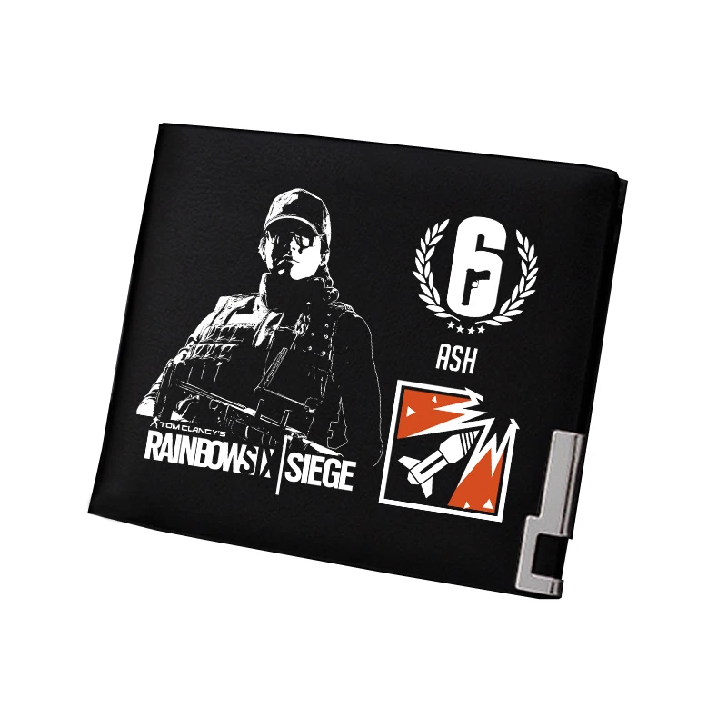 Tom Clancy's Rainbow Six Siege мужской короткий кошелек Pu кожаный кошелек игровой ID держатель для карт Подарочный кошелек сменный кошелек - Цвет: 1