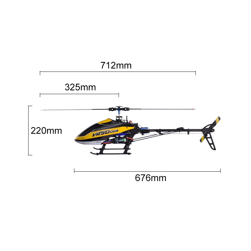 Walkera V450D03 6CH 3D Fly 6-осевая стабилизация Системы с одним лезвием профессионального пульт дистанционного управления Управление вертолет