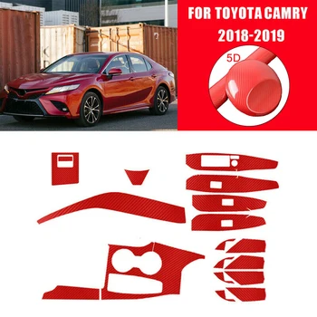 

1Set Sticker Sticker 5D Fiber Set Decoration For Toyota Camry 2018-2020 Stickers