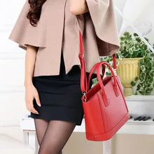 Новая стильная большая красная кожаная сумка, сумка на одно плечо, Наклонная Сумка