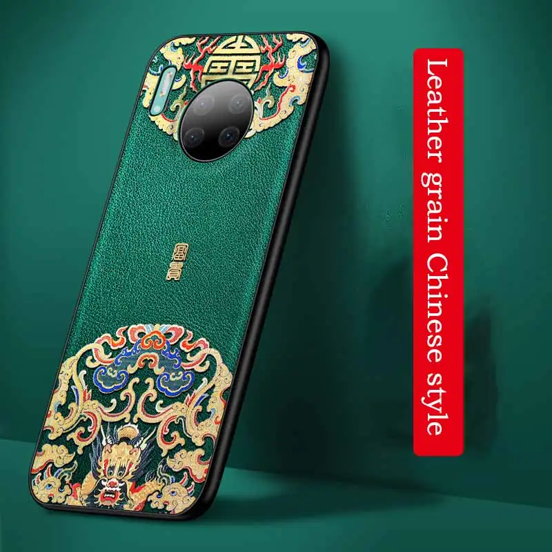 Для huawei mate 30 mate 30 Pro Чехол против отпечатков пальцев ударопрочный тисненная полиуретановая кожа ультратонкий чехол для huawei mate 30 mate 30 Pro Funda Caphina
