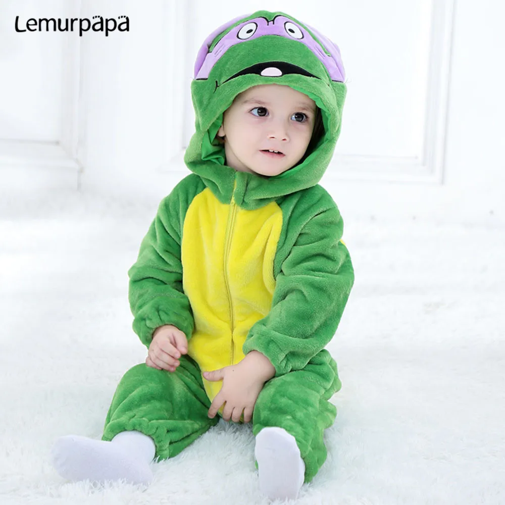 Kawaii Ninja/Одежда для новорожденных девочек; хлопковый комбинезон для маленьких мальчиков; детские комбинезоны; милый комбинезон для малышей; Kigurumis