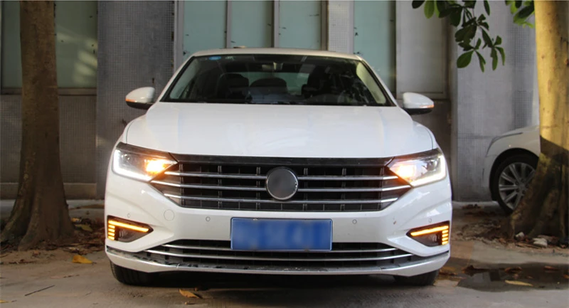 Шт. для Volkswagen VW Jetta Sagitar динамический желтый указатель поворота реле 12V автомобильные лампы дневного Светодиодный дневной светильник