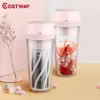 

Costway 300ml Portable Mini Juicer Blender USB Charging Outdoor Fruit Juicer Cup Machine For Home blender food processor