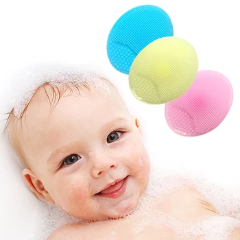 

Silicone Beauty Washing Silica Gel Cleaning Pad Wash Face Mini Electric Massage Facial Exfoliating Brush Skin Scrub Cleanser
