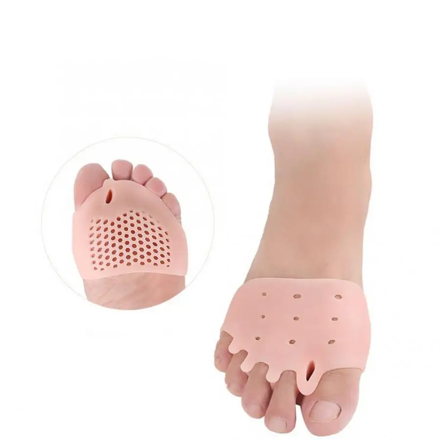 1 пара Силикагель средство от мозолей Hallux корректор для косточки на ноге 5 отверстий носок фиксированный протектор ортопедическая скобка