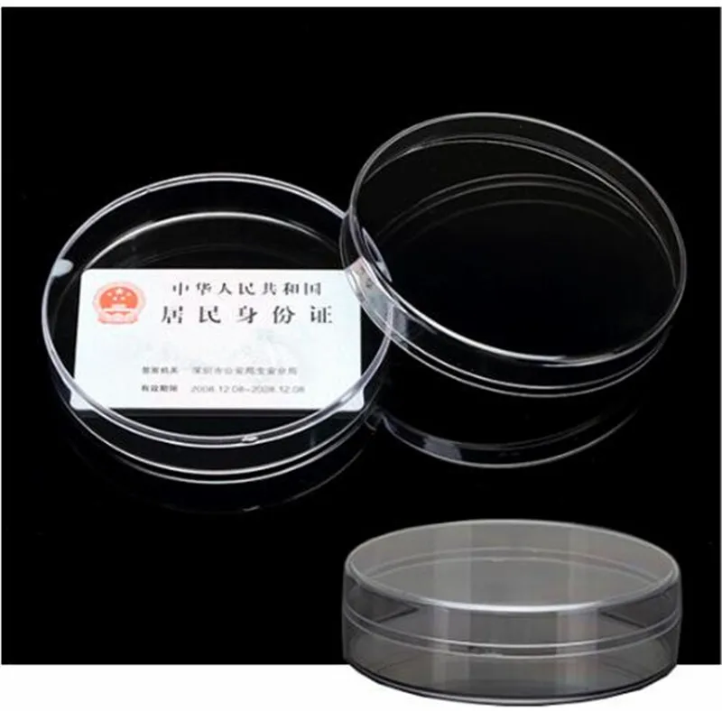 

6 Sizes Clear Round Box Plastic box case for Organizer DIY Tool Nail Art Jewelry Accessory beads stones Crafts container Storage