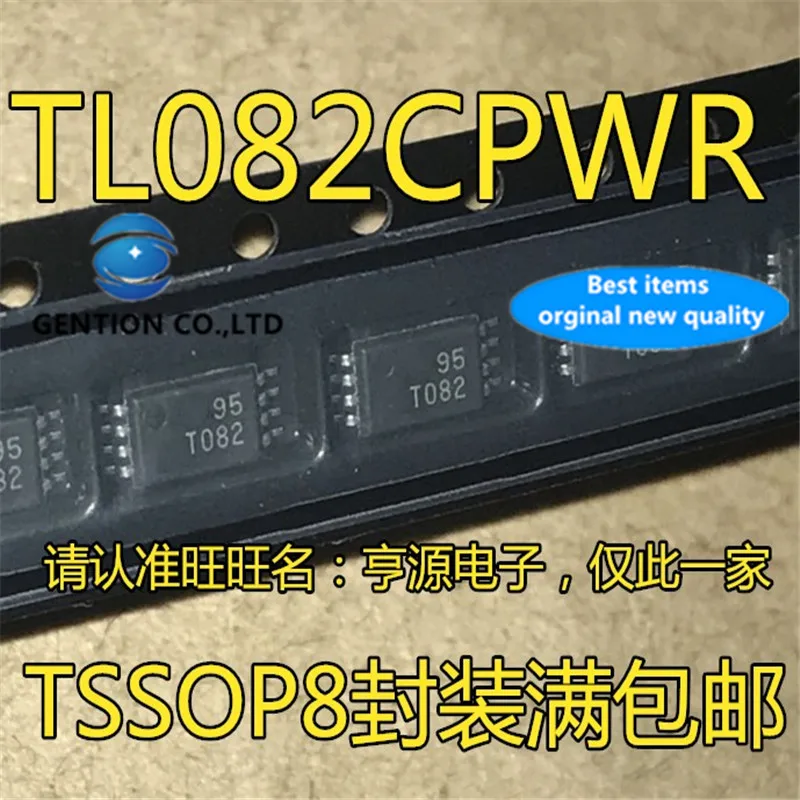 10 шт. TL082 TL082CPWR шелкография T082 TSSOP8 линейный операционный усилитель чип в наличии