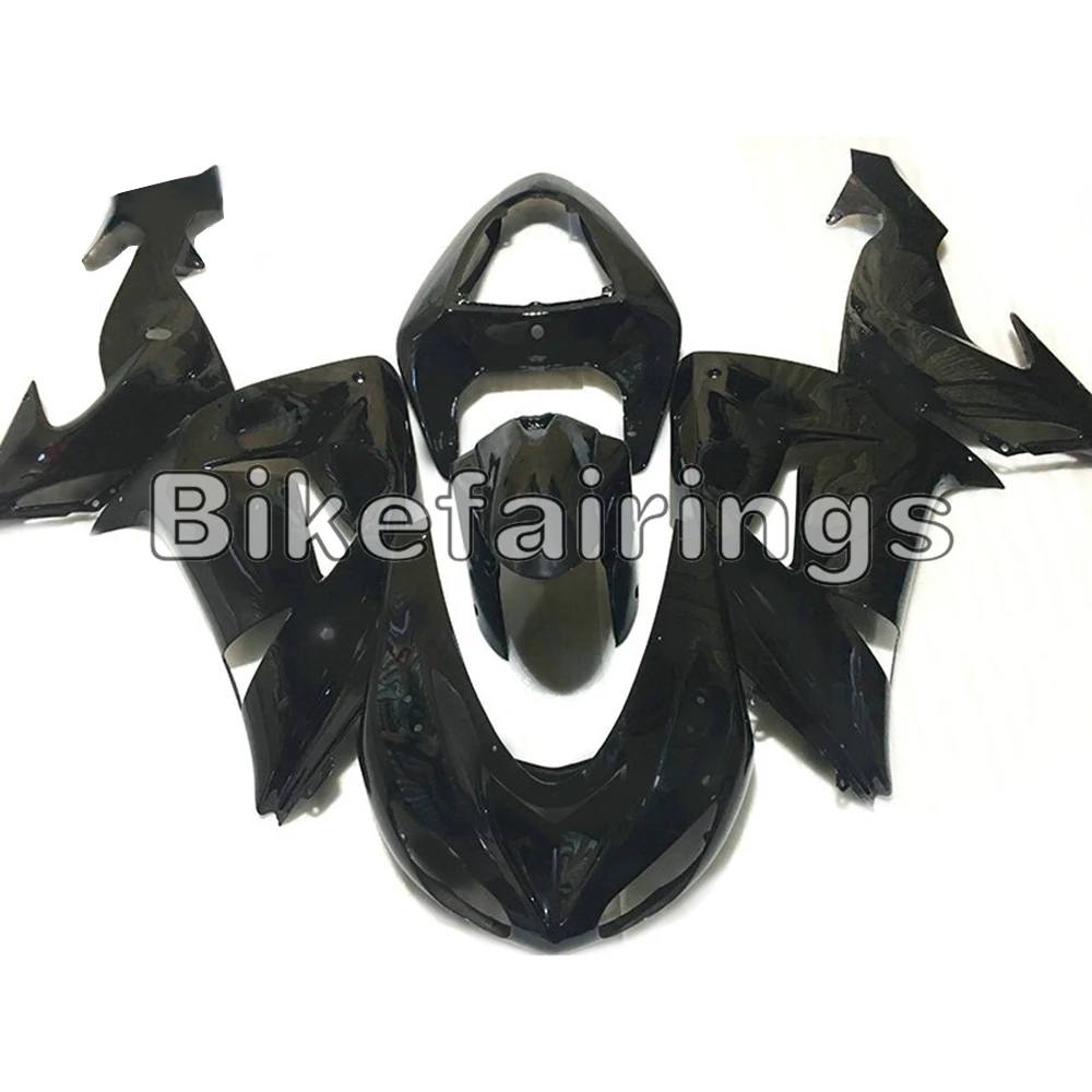 Гоночные Обтекатели для Kawasaki Ninja ZX10R 2006 2007 ZX-10R кузова 2006 2007 комплекты обтекателей ZX 10R 06 07 комплекты обтекателей черные капоты