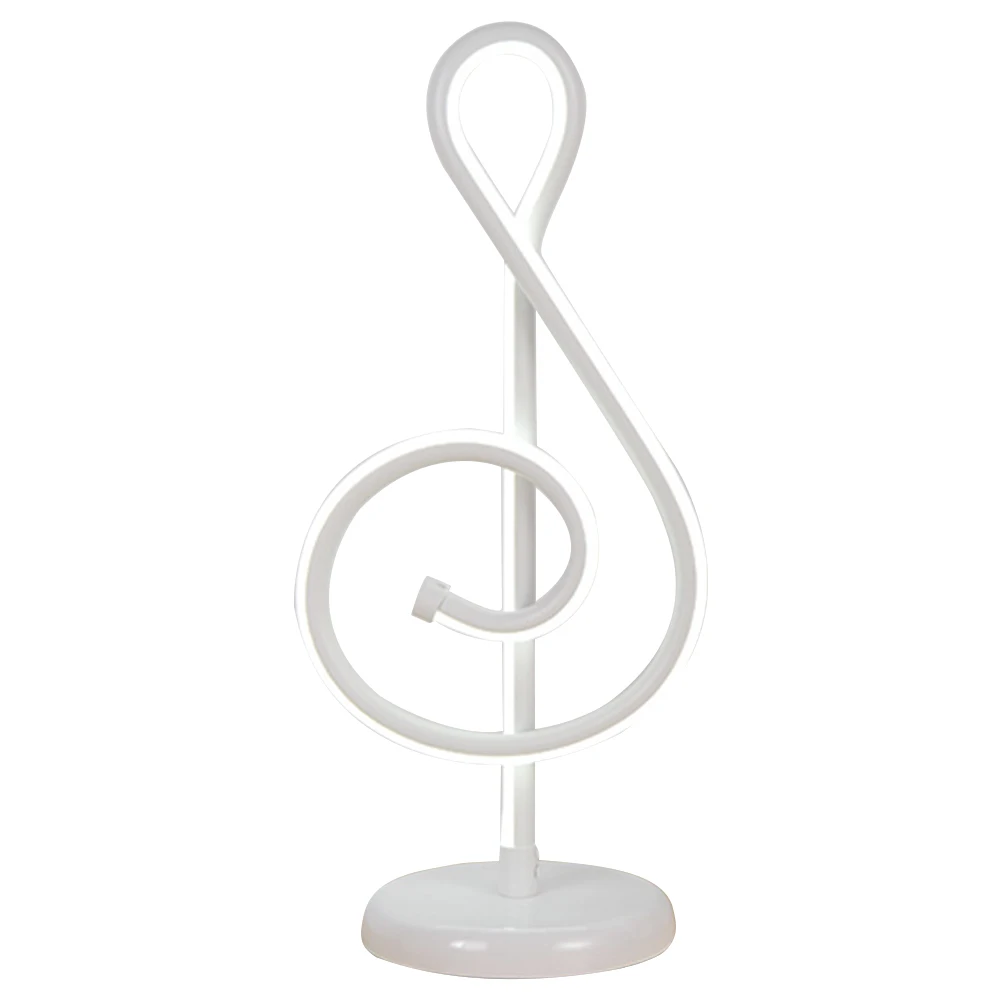 

Study Decorative Practical Reading Light Heat Dissipation Aluminum Table Lamp Dimming Led Modern Musical Note Button Bedroom