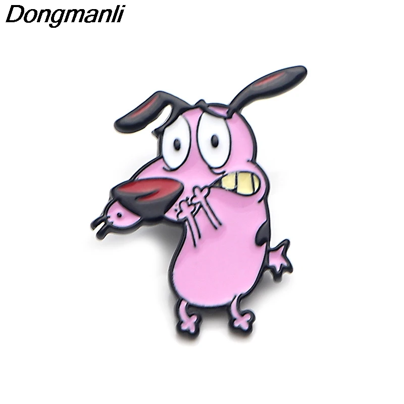 P3995 Dongmanli мультфильм ювелирные изделия милые собаки металлическая Глянцевая булавки и Броши Модные лацканы значок забавные подарки