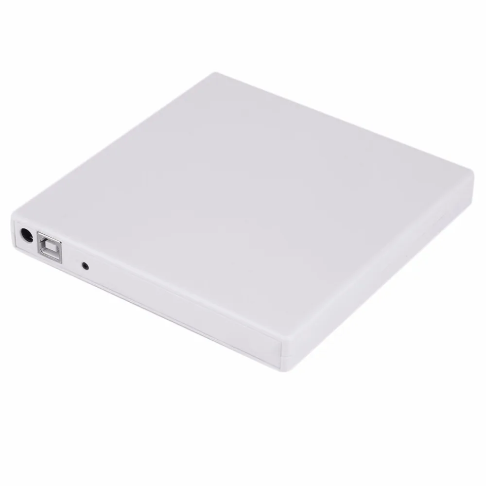 Супер тонкий USB 2,0 внешний CD+-RW DVD+-RW DVD-RAM горелка привод писатель для портативных ПК Черный Белый Горячая Акция Прямая