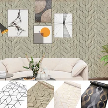 Home Abstract Geometric Wallpaper Grid Self Adhesive Arrow Peel Stick Contact Paper For Wall Renovation Furniture Sticker 1/3/5m