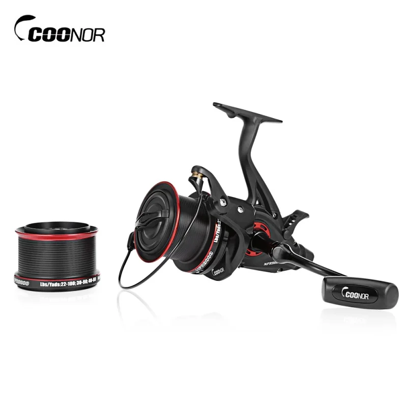 COONOR NFR9000+8000 Double Spool Fishing Reel 12+1 BB 4.6:1 Spinning Fishing Reel Foldle Left/Right Handle Fishing Spinning Reel COONOR NFR9000+8000 Double Spool Fishing Reel 12+1 BB 4.6:1 Spinning Fishing Reel Foldle Left/Right Handle Fishing Spinning Reel