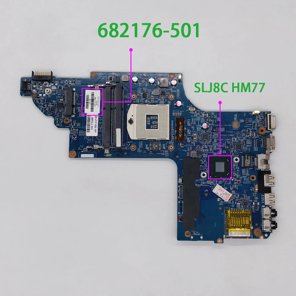 Для HP Envy DV6 DV6-7000 DV6T-7000 серии 682176-001 682176-501 682176-601 48.4ST04.021 Ноутбук Материнская плата