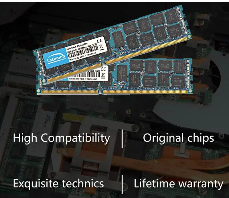 Latumab RAM DDR3 8GB 16GB 32GB 1600MHz REG ECC Server Memory PC3-12800 DDR3 RAM 240 Pins Memoria RAM DDR3 Memory Module (15)