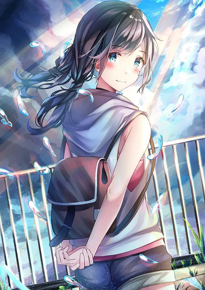 Makoto Shinkai японское аниме фильм выветривание с вами покрытый плакат и печать белая бумага картина Decorativefor домашний декор