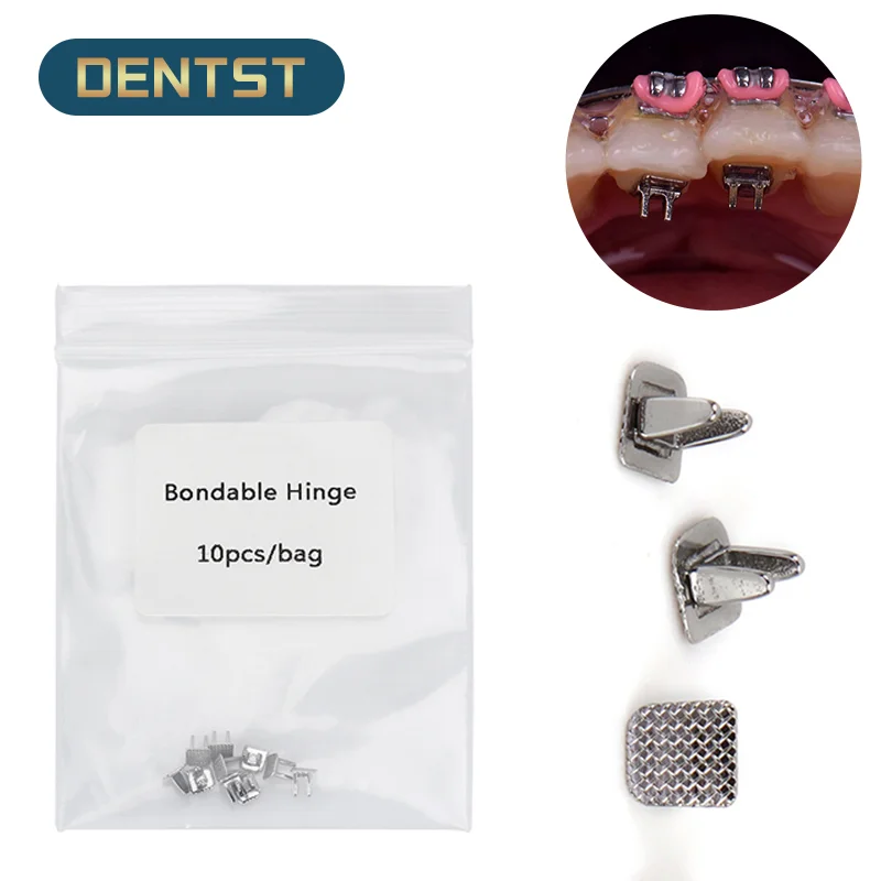 Dentst 10pcs Dental Orthodontic Tongue Tamer Lingual Spikes Bondable Hinge Tongue Habit Bite