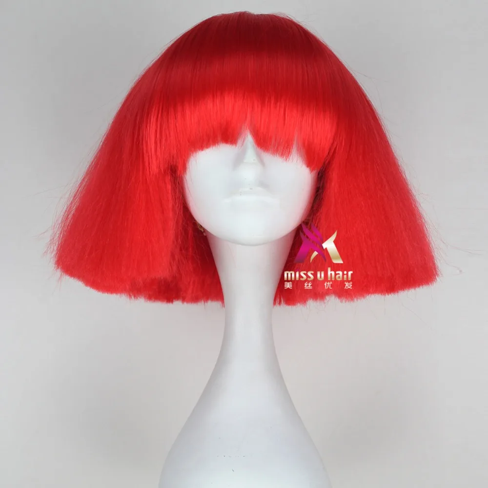 Lady Gaga Wig Synthetic Hair Cosplay Wig Halloween Party Costume +wig cap
