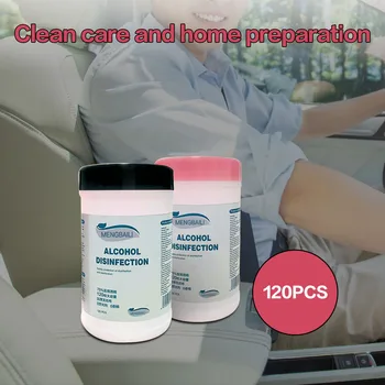 

120 Pcs/pack Portable Cleaning Wet Wipes Disposable Car Travel Hands Cleaning Wet Tissue Napkin