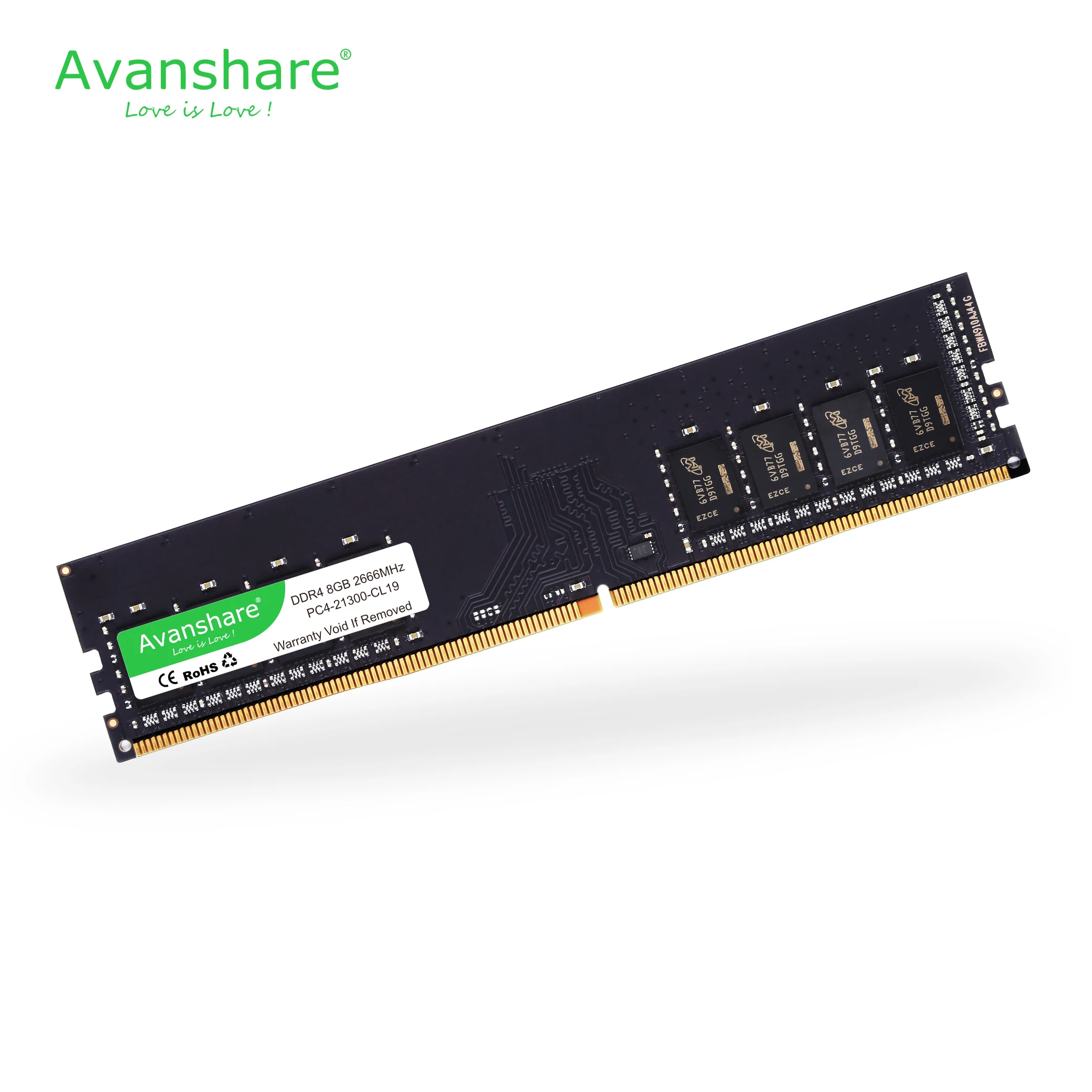 Avanshare DDR4 8 Гб ram 4 Гб 2400 МГц/2666 МГц 16 Гб PC DIMM настольная память поддержка материнской платы ddr4 от Ali express