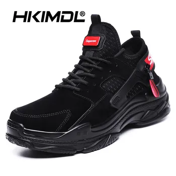 

HKIMDL 2020 Hot Casual Men Shoes Lightweight Blade Running Shockproof Lack Up Breathable Men Sneakers Height Increase Walking