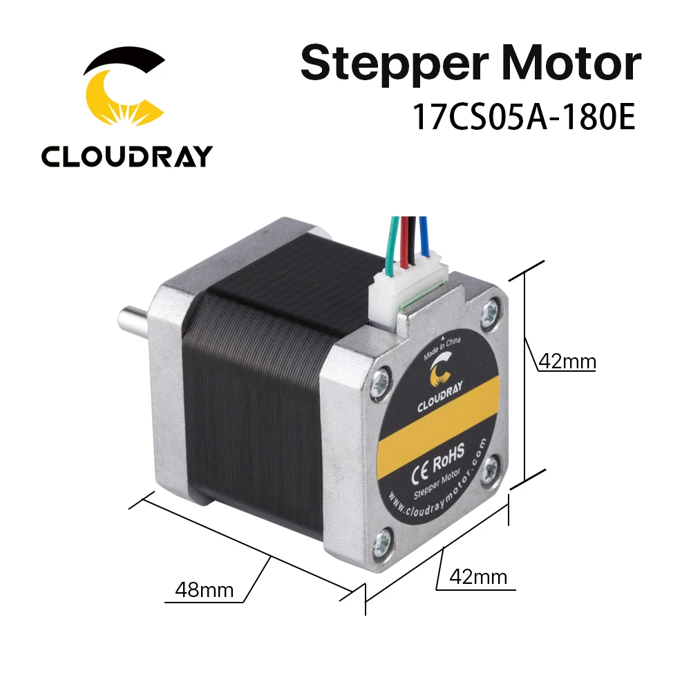 Stepper Motor 48mm Nema 17 Stepper Motor 52N.cm 1.8A 2 Phase 4-lead For 3D printer CNC Engraving Milling Machine