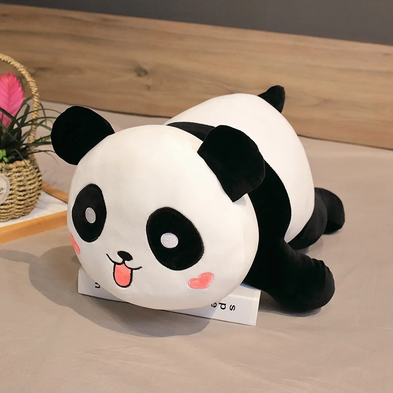 Huggable новая милая большая панда плюшевая игрушка мягкая мультяшная Животные медведь кукла подарок на день рождения Рождество Диван Подушка - Цвет: B