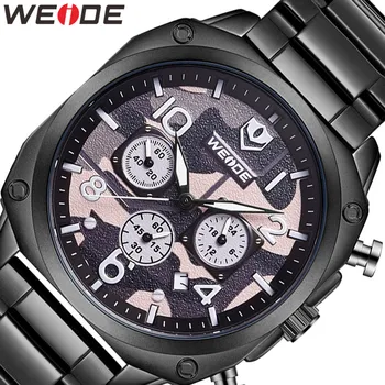 

weide top luxury sports business casual brand Black PU leather strap belt analog quartz movement clock hours men watch dropship