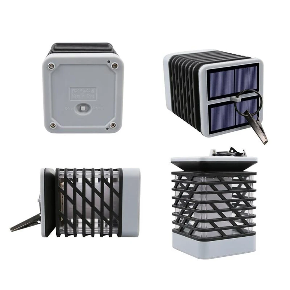Solar Lamp Flame Path Lights Lamp Flickering Smokeless Candle Waterproof Lamp Flickering Garden Light Hanging Solar Lantern