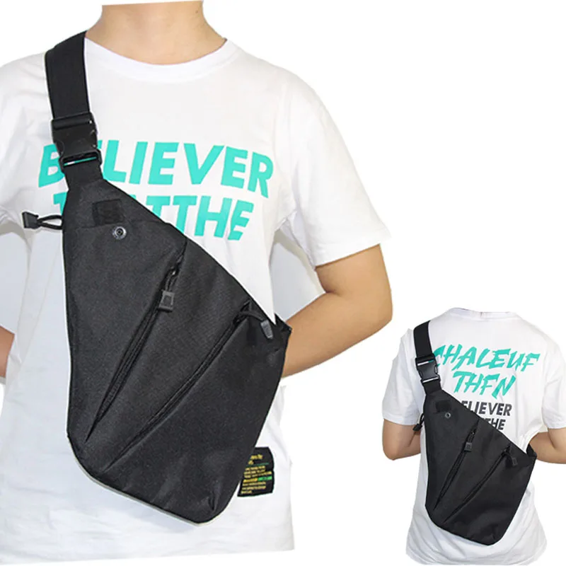 

Tactical Airsoft Pistol Gun Bag Hunting Nylon Multifunctional Concealed Storage Holster Chest Bag Pouch Anti-theft Shoulder Bag