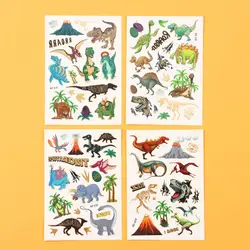 Children Body Art Dinosaur Tattoos Arm T-Rex Tattoos Stickers Realistic Dinosaur