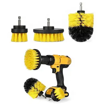 

3Pcs 4Pcs Set Power Scrubber Cleaning Drill Brush Tile Grout Tools for Bathroom Tub Cleaner Power Scrubber Brush Drill Brush
