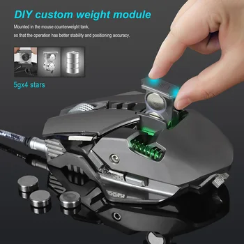 

Wired RGB Gaming Mouse 7/9/11 Programmable Buttons 3200 DPI Adjustable Optical Gaming Mouse Ergonomic Mouse With Fire Button