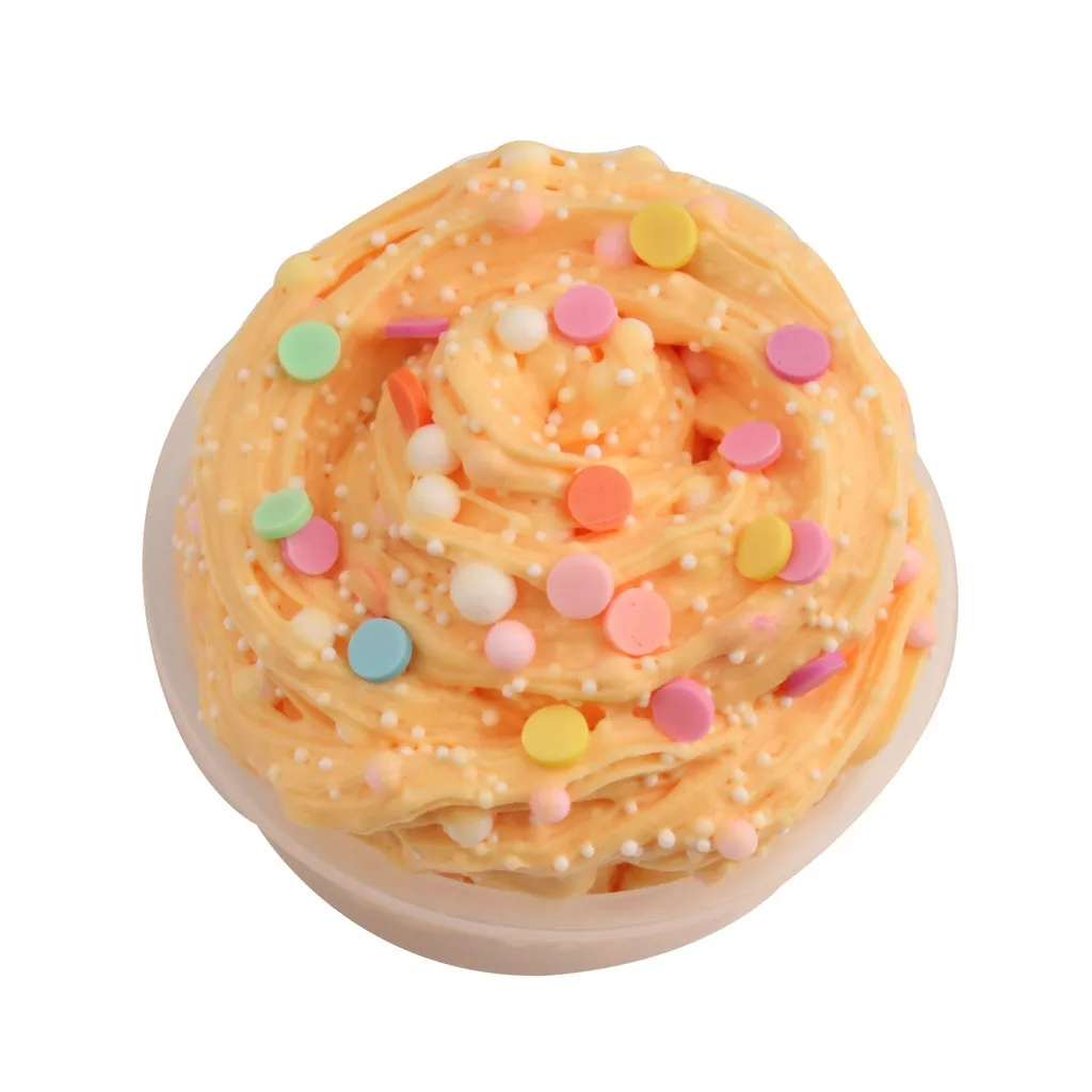 Fluffy Slime Supplies Stress Relief Toy Child Creativity Imagination Education toy Beautiful Color Colorful Slime toys #A